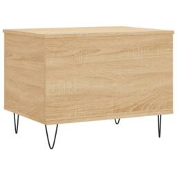 Berkfield Home Modern Coffee Table Sonoma Oak 60x44.5x45 cm Engineered Wood in Light Brown - thumbnail 8