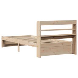 Berkfield Home Beautiful Bed Frame with Headboard without Mattress 75x190 cm Sma in Light Tan - Size: Small Single - thumbnail 8