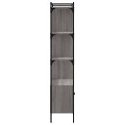 Berkfield Home Bookcase with Doors Grey Sonoma 76.5x30x154.5 cm Engineered Wood - thumbnail 6