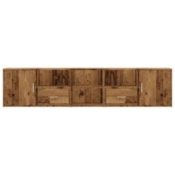 Berkfield Home Corner Cabinet Old Wood 200x40x45 cm Engineered Wood in Brown - Size: 200 x 40 x 45 cm - thumbnail 4