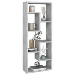 Berkfield Home Wall Shelf Concrete Grey 36x16x90 cm Engineered Wood - Size: 36 x 16 x 90 cm - thumbnail 1