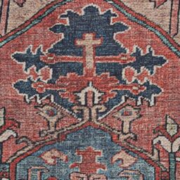 Kukoon 60x110cm Red Aztec Washable Indoor Doormat Front Door Entrance Rug - Size: 60 cm x 110 cm - thumbnail 5