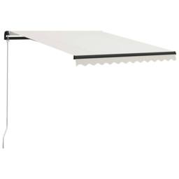 Berkfield Home Manual Retractable Awning 300x250 cm Cream in Beige - thumbnail 1