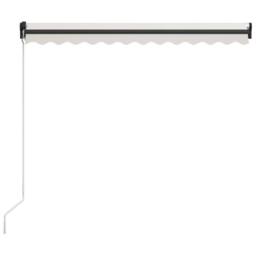 Berkfield Home Manual Retractable Awning 300x250 cm Cream in Beige - thumbnail 4