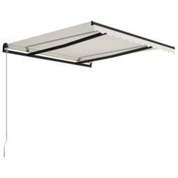 Berkfield Home Manual Retractable Awning 300x250 cm Cream in Beige - thumbnail 3