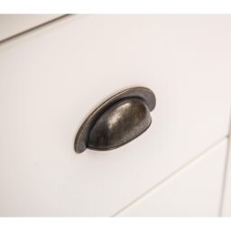 Cabinet Bits Lovere 4 Drawer Chest of Drawers Brass Cup Handle in Off-White - thumbnail 6