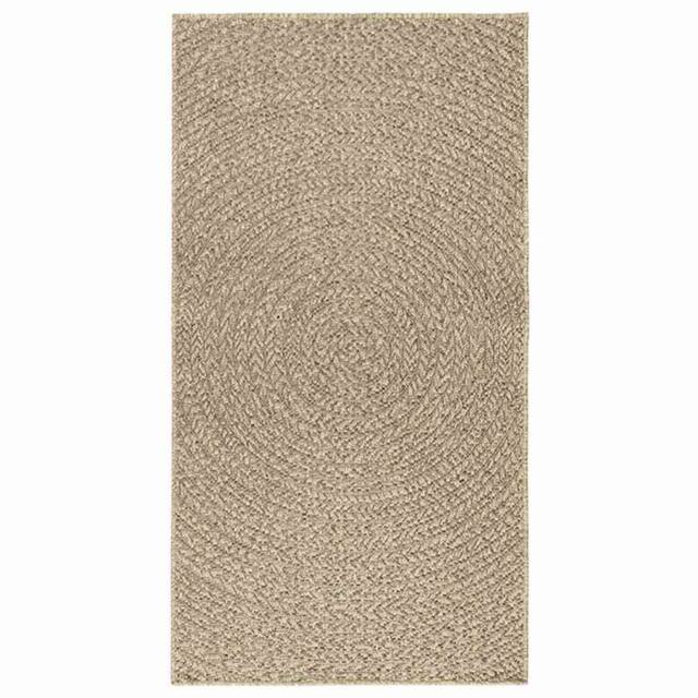 Berkfield Home Rug ZIZUR Beige 80x150 cm Jute Look Indoor & Outdoor - Size: Medium - image 1