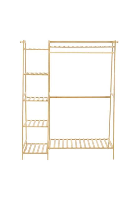 Garden Sanctuary Bamboo Bedroom Garment Clothes Rack Natural 110cm - image 1