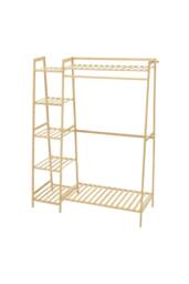 Garden Sanctuary Bamboo Bedroom Garment Clothes Rack Natural 110cm - thumbnail 3