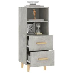 Berkfield Home Sideboard Concrete Grey 34.5x34x90 cm Engineered Wood - thumbnail 5