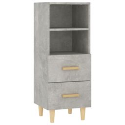 Berkfield Home Sideboard Concrete Grey 34.5x34x90 cm Engineered Wood - thumbnail 2