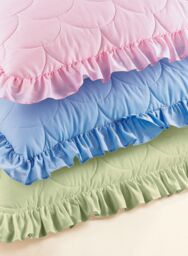 Chums Plain Quilted Bedspread with Pillow Shams sold separately in Ivory - Size: Small Double - thumbnail 2