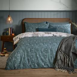 Furn Ghost Town Reversible Halloween Duvet Cover Set in White - Size: King - thumbnail 2