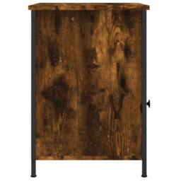 Berkfield Home Elegant Bedside Cabinet Smoked Oak 40x42x60 cm Engineered Wood in Brown - Size: 40 x 42 x 60 cm - thumbnail 7