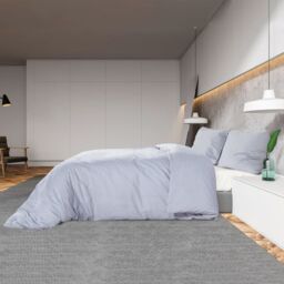 Berkfield Home Duvet Cover Set Grey 260x240 cm Light-weight Microfiber - thumbnail 4