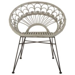 Orsina Manado Natural Rattan Chair in Grey - thumbnail 1