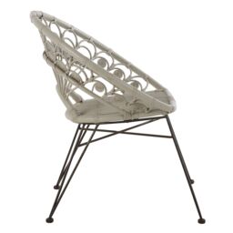 Orsina Manado Natural Rattan Chair in Grey - thumbnail 3