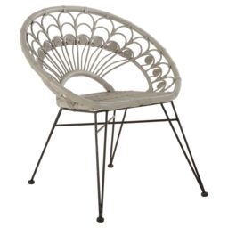Orsina Manado Natural Rattan Chair in Grey - thumbnail 2