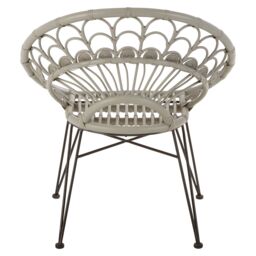 Orsina Manado Natural Rattan Chair in Grey - thumbnail 4