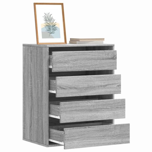 Berkfield Home Corner Chest of Drawers Grey Sonoma 60x41x76 cm Engineered Wood - Size: 60 x 41 x 76 cm - image 1
