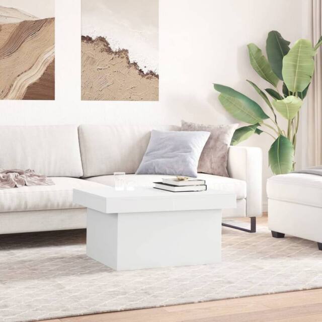 Berkfield Home Decorative Coffee Table White 100x55x40 cm Engineered Wood - Size: 100 x 55 x 40 cm - image 1