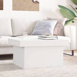 Berkfield Home Decorative Coffee Table White 100x55x40 cm Engineered Wood - Size: 100 x 55 x 40 cm - thumbnail 2