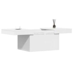 Berkfield Home Decorative Coffee Table White 100x55x40 cm Engineered Wood - Size: 100 x 55 x 40 cm - thumbnail 4