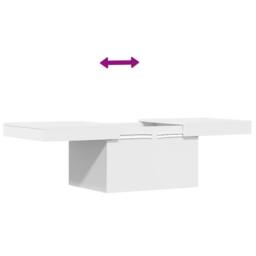 Berkfield Home Decorative Coffee Table White 100x55x40 cm Engineered Wood - Size: 100 x 55 x 40 cm - thumbnail 9