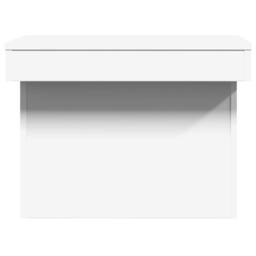 Berkfield Home Decorative Coffee Table White 100x55x40 cm Engineered Wood - Size: 100 x 55 x 40 cm - thumbnail 6