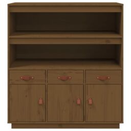 Berkfield Home Highboard Honey Brown 100x40x108.5 cm Solid Wood Pine - thumbnail 6