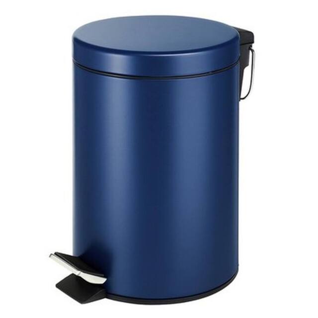 NESTLUNE 3L Pedal Bin stainless Steel Matt Finish in Blue - Size: 100 cm x 15 cm - image 1