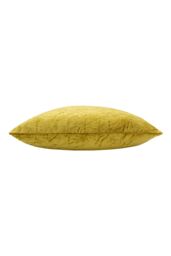 Ashley Wilde Kassaro Crushed Velvet Cushion in Mustard - Size: 50 cm x 50 cm - thumbnail 2