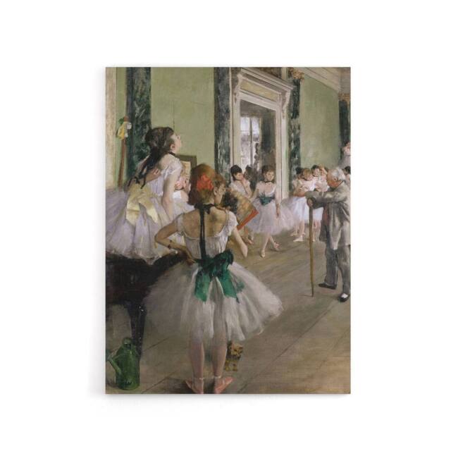 "Artery8 The Ballet Class Dance Studio Degas Vintage Canvas Wall Art - Size: W24"" x H32""" - image 1