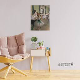 "Artery8 The Ballet Class Dance Studio Degas Vintage Canvas Wall Art - Size: W24"" x H32""" - thumbnail 3