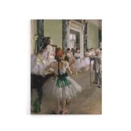"Artery8 The Ballet Class Dance Studio Degas Vintage Canvas Wall Art - Size: W24"" x H32""" - thumbnail 1