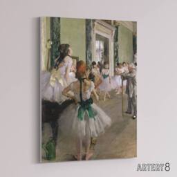 "Artery8 The Ballet Class Dance Studio Degas Vintage Canvas Wall Art - Size: W24"" x H32""" - thumbnail 2