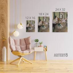 "Artery8 The Ballet Class Dance Studio Degas Vintage Canvas Wall Art - Size: W24"" x H32""" - thumbnail 4