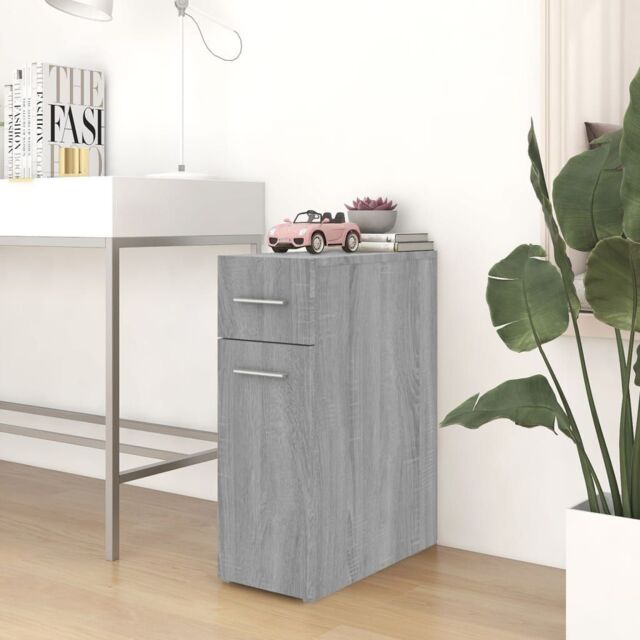 Berkfield Home Apothecary Cabinet Grey Sonoma 20x45.5x60 cm Engineered Wood - image 1