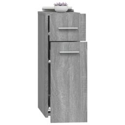 Berkfield Home Apothecary Cabinet Grey Sonoma 20x45.5x60 cm Engineered Wood - thumbnail 4