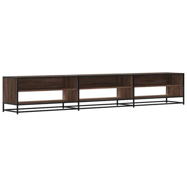 Berkfield Home TV Cabinet Brown Oak 270x40x46 cm Engineered Wood - Size: 270 x 40 x 46 cm - image 1