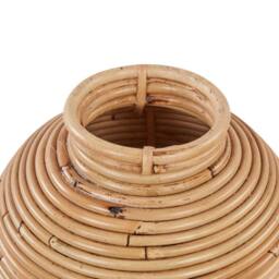 Wyld and Coco Handwoven Rattan Vase 50 cm Natural Boho Rustic Home Decor - thumbnail 6