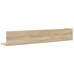 Berkfield Home Wall Shelves 2 pcs Sonoma Oak 100x16.5x16.5 cm Engineered Wood in Brown - thumbnail 7