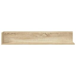 Berkfield Home Wall Shelves 2 pcs Sonoma Oak 100x16.5x16.5 cm Engineered Wood in Brown - thumbnail 4