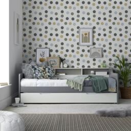 Bedmaster Tyler Guest Bed & Trundle in Grey - Size: Single - thumbnail 3