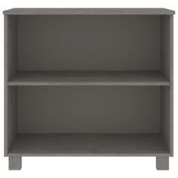 Berkfield Home Sideboard HAMAR Light Grey 85x35x80 cm Solid Wood Pine - Size: 85 x 35 x 80 cm - thumbnail 3