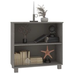 Berkfield Home Sideboard HAMAR Light Grey 85x35x80 cm Solid Wood Pine - Size: 85 x 35 x 80 cm - thumbnail 5