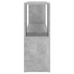 Berkfield Home Book Cabinet Concrete Grey 100x24x63 cm Engineered Wood - Size: 100 x 24 x 63 cm - thumbnail 4