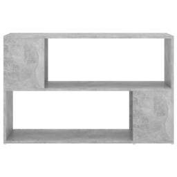 Berkfield Home Book Cabinet Concrete Grey 100x24x63 cm Engineered Wood - Size: 100 x 24 x 63 cm - thumbnail 3