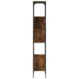 Berkfield Home Decorative Bookcase 5-Tier Smoked Oak 76x33x188.5 cm Engineered Wood in Brown - thumbnail 6