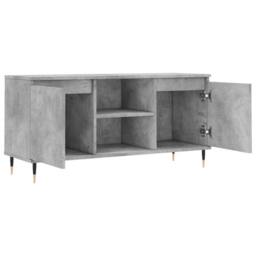 Berkfield Home TV Cabinet Concrete Grey 104x35x50 cm Engineered Wood - Size: 104 x 35 x 50 cm - thumbnail 6